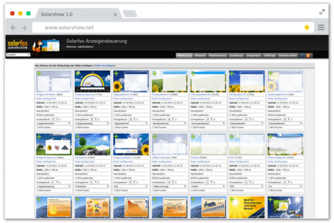 Solarfox® Onlineverwaltung Version 1